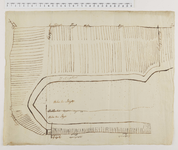 139-2 Schetskaart van de grenzen bij de Nieuwkoopse Plassen, met aanduiding van watergangen en sluizen